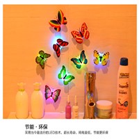 1pcs Lovely Butterfly LED Night Light Color Changing Light Lamp Beautiful Home Decorative Wall Nightlights Color Random On Sale