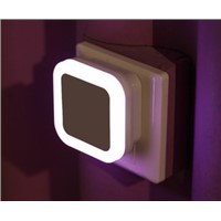 Creative Plug Socket Automatic Energy Saving Nightlight Light Sensor Control LED Wall Night Light Indoor Bedroom Decoration Lamp