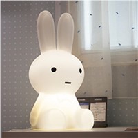 50cm Rechargeable Rabbit dimmable led night light desk atmopshere gift lamp light for decorating Children baby house