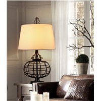 Nordic Europe Design Desk Lamp American country style Iron Light Bedroom wedding creative decorative LED Lighting