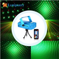 LumiParty LED Mini Laser Club Bar Stage Light Party Pattern Lighting Voice-activated Projector Show Remote Laser Projector