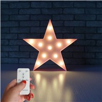 DELICORE Star Moon Love Hear Symbol Night Light With Remote Control , remote control without electronic S151-5