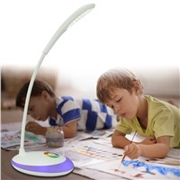 Willshi Table Lamp with Night Light Table Light and Reading Lamp Multi Color LED Desk Lamp 3 Levels Ajustable RGB LED Light