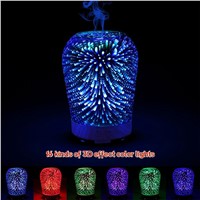 LED Night lights Aromatherapy Oil Diffuser 100ml Essential Oil Ultrasonic Cool Mist Humidifier with 3D 16 Color Changing YOUKOYI