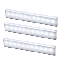 3-in-1 Infrared Induction LED Light, Easy No Wire Installation-Advance PIR Motion Sensor w/ 10 Energy Saving LED Bulbs.