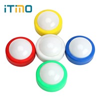 ITimo LED Night Light Push Tap Stick Activity Cabinet Closet Touch Lamp Party Decoration 5 Colors Battery Powered