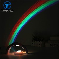 TRANSCTEGO led Rainbow projector lamps Romantic starry sky projection lamp Creative LED night lights Romance atmosphere lamp