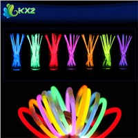100pcs! 8&quot; Multi Color Glow Light Stick Bracelets Necklace Glowsticks Xmas Christmas Party Supplies Neon Fluorescent Lightstick