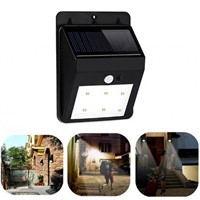 New 6 LED Solar Power PIR Motion Sensor Wall Light Outdoor Waterproof Garden Lamp APE PML