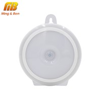 [MingBen] LED PIR Sensor Night Light Motion Sensor Lamp Activated Wall Lights Auto On Off Battery Operated For Bedroom Kitchen