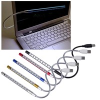 product Mini Portable Flexible 10 LEDs USB Light Computer reading Lamp for Notebook Laptop Computer Desktop PC Keyboard
