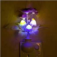 Novelty Night Light US EU Plug Induction Dream Mushroom Fungus LED Lamp 3 LEDs Mushroom Lamp led night lights Luminaria