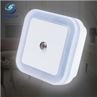 Shustar LED Night Light Sensor Control LED night light mini EU US Plug to socket  novelty square Bedroom For Baby night light