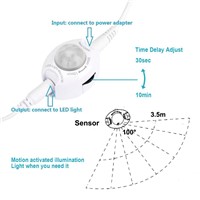 Motion Sensor Activated Led Bed Light Lamp Flexible 36 LED Strip Sensor Night Light Illumination with Automatic Shut Off Timer
