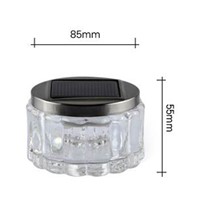 LumiParty Solar Powered 4 Color LED Night Light Mason Jar Light with Solar Lid for Patio Garden Home Bedroon Decor Gift