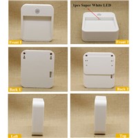 [DBF] 1LED 10lumens LED wireless nightlights with Motion sensor + light sensor (use 4pcs*AA battery ) in livingroom or anywhere