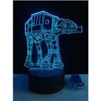 Creative Gifts Star Wars Lamp 3D Night Light Transporting dogs USB Led Table Desk Lampara Child Kids Bedroom Home Decor Lighting