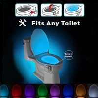 Litwod toilet seat lighting 8 Colors LED Toilet Night light Motion Activated Sensor Sensitive Battery-operated Lamp