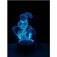 New Attack Spider Man 3D Lamp 7 Color Led Gradient Night Light Kids Table Lampara Baby Sleeping Creative Festival Birthday Gifts