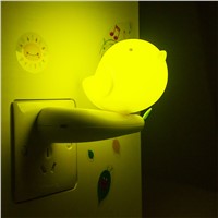 Lovely Bird Shape Design Smart Dusk to Dawn Light Control LED Night Lights With Switch Baby Bedroom Indoor Lighting US Plug