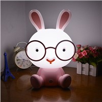 Cute Rabbit/ Panda/Puppy Touch LED Table Lamp Plug USB Energy Saving Night Light 3 Modes Dimming Light Kids Birthday Gift