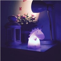 Lumiparty Cute Baby Bedroom Unicorn Lamps Night Light Cartoon Pets Sleep Kids Lamp Night light Gifts for Children