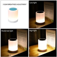 ICOCO 7 Colors Changing Intelligent Touch Control Bluetooth Speaker Lamp Smart Lamp + Music Mode Hands-Free Calling Camping
