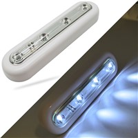 4Leds LED Night Light Lamp Energy-Saving LED Touch Sensor Light Battery Powered Closet Lamp for Under Kitchen Cabinets