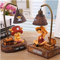 Creative Night Light The Japanese Anime &amp;amp;quot;One Piece&amp;amp;quot; Monkey-D-Luffys/Tony Chopper Garage Kits Light Home Resin Ornaments Crafts