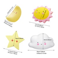 BEIAIDI Cute Bird USB Rechargeable Children Night Light  RGB Christmas LED Light Silicone Touch Sensor Bedside Lamp with Remote