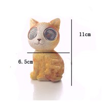 Solar LED night light cat Creative Resin Crafts Unique Home Decor Beautiful Decoration New Home Crafts, Ornaments, Cute Crafts