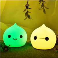 New Rechargeable Waterdrop Silicone Night Light for Kids Baby Children Toddler Infant Tap Control Multicolor Nursery Cute Lamp