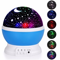 LED Night Lighting Lamp,Light Up Your Bedroom With This Moon, Star,Sky Romantic LED Nightlight Projector, Best Gift For Kid Teen