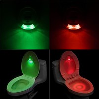 Night Light Lamp LED Light Human Motion Sensor Automatic Toilet Seat Bowl Bathroom Night Lights
