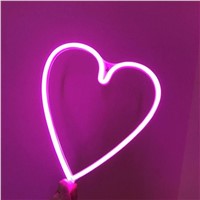 LumiParty Waterproof Heart Shape LED Wall Light Wall Hanging Lamps Night Light Home Decorative jk30