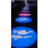 Logo Projector High Resolution Shop Mail Restaurant Welcome Laser Projector Shadow Design own Customized Display on Ground Spin