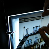 (3unit/Column) A4 Single Sided Magnetic Front Panel LED light Panel,LED Landscape Displays Lightbox,Backlit Display Lightbox
