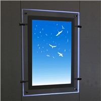 (1unit/column) A3 Single Sided LED Window Displays Light Pocket, Cable Display Systems for Hanging Signs &amp;amp;amp; Ads