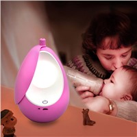 Cute Rechargeable LED Night Light Baby Night Sleeping Light Touch switch LED Night Lamp Built in Battery With USB Cable