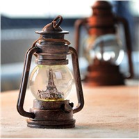 LumiParty Retro Wall Lamp Vintage Glass European Kerosene Lamps Beside Glowing Crystal Ball Night Light For Bar Coffee Shop Home