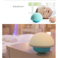 Jiaderui LED Lovely Novelty Roly-Poly Mushroom Night Light Colorful Discolour Silicon Night Lamp Gift Lamp children Bedside Lamp