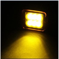 18w 12v led work light Flood LED Driving Fog Light with 2pcs Free Amber Protective Cover for4wd 4x4 led light work driving light