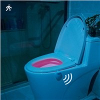Rechargeable Toilet Light Waterproof Toilet Night Light 8 Colors Change Motion Activated in Darkness Night Light Toilet Lamps