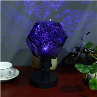 5th Generation Rotatable Star Projecting Lamp Light Romantic Science LED Lights EU Plug White/Warm White/ Blue Changing DropShip