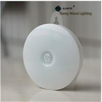 0.5W LED PIR and light sensor wall lamp ,free screw wireless battery or recharging model ceiling night lamp ,emergency lamp