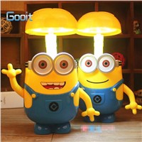 Minions Novelty Baymax Cartoon LED Night Light Baby Room Kids Bed Lamp Sleeping Night Lamp Decoration Table Lamp