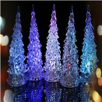 Colorful dream crystal tree novelty night light Led small night lamp light 7 colors changing acrylic Christmas tree light
