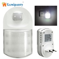 LumiParty Infrared Motion Sensor 9 LED Night Light Home Hallway Bedroom Wall Lamp with EU Plug