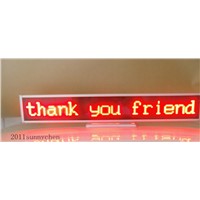 Red Programmable LED Message Display Panel Board 16x128