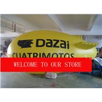 13ft/4m Yellow Inflatable Advertising Airship/ Inflatable Blimp/ Solid Color with Big Letters LOGO for Events